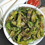 Sesame Blistered Shisito Peppers from www.EverydayMaven.com