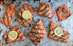 Old Bay Grilled Salmon from www.EverydayMaven.com