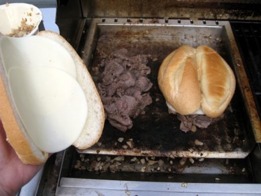 Cooking Philly Cheesesteaks from www.EverydayMaven.com