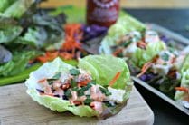 Weeknight Fish Tacos with Spicy Tahini Sauce from www.EverydayMaven.com