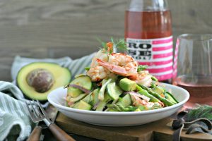 Poached Shrimp Salad with Avocado from www.EverydayMaven.com