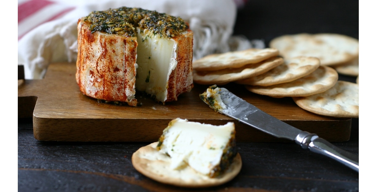 Marinated Caña de Cabra (Spanish Goat Cheese) EverydayMaven™