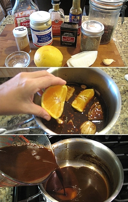 ingredients to make homemade steak sauce recipe