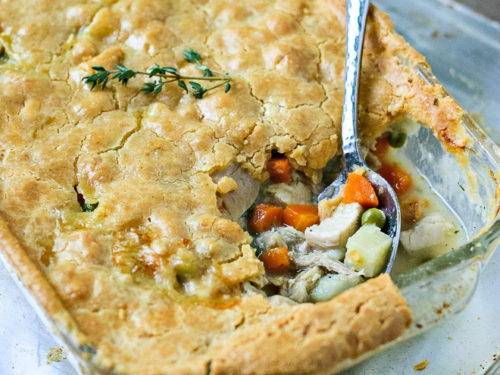 Slice of paleo pot pie