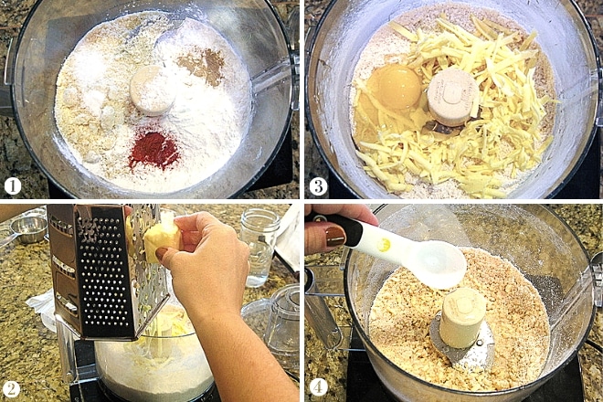 step-by-step photos for making gluten-free chicken pot pie crust