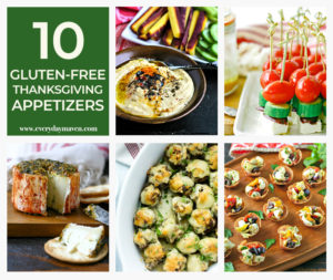 collage of gluten-free appetizers