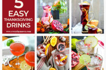 collage of thanksgiving drink ideas
