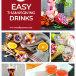 collage of colorful thanksgiving drink ideas
