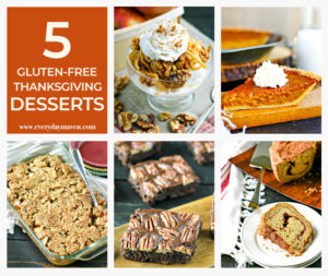 collage of gluten free thanksgiving dessert ideas