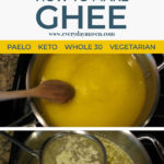 step by step images of how to make ghee