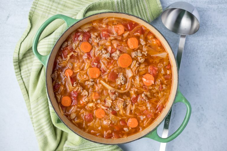 Hearty Healthy Italian Sausage and Cabbage Soup