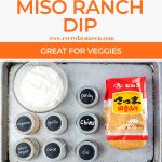 photo tutorial how to make miso ranch dip for pinterest